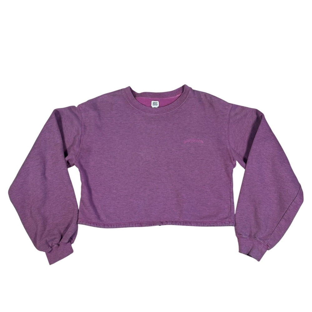 BDG Urban Outfitters Cinch Waist Crop Sweatshirt M Purple Y2K EUC